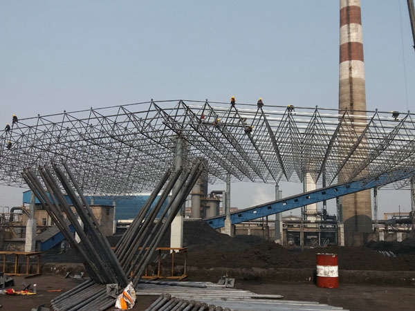 广富焦化厂煤棚封闭工程