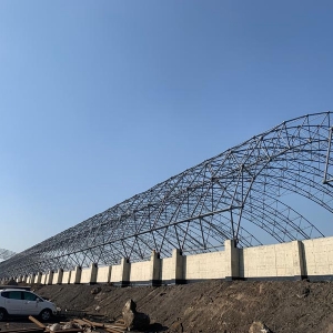 山西银丰煤炭运销有限公司10万平方煤场焊接球工程