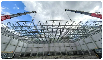 天津静湖供热站体育馆工程