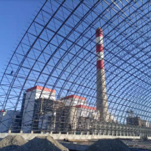 新疆金晖兆丰自备电站一期干煤棚网架