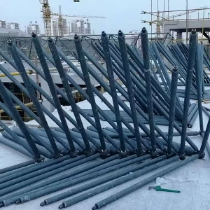 平板煤棚项目施工现场